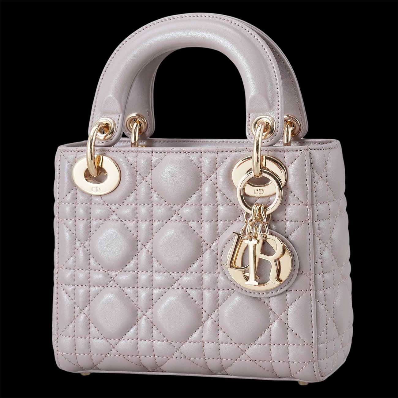 CHRISTIAN DIOR(USED)크리스찬디올 램스킨 레이디디올 미니 백
